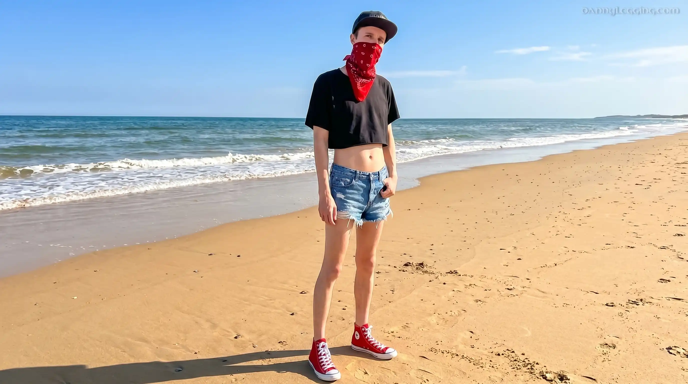 Booty Shorts in Venice Beach: California Coastal Style
