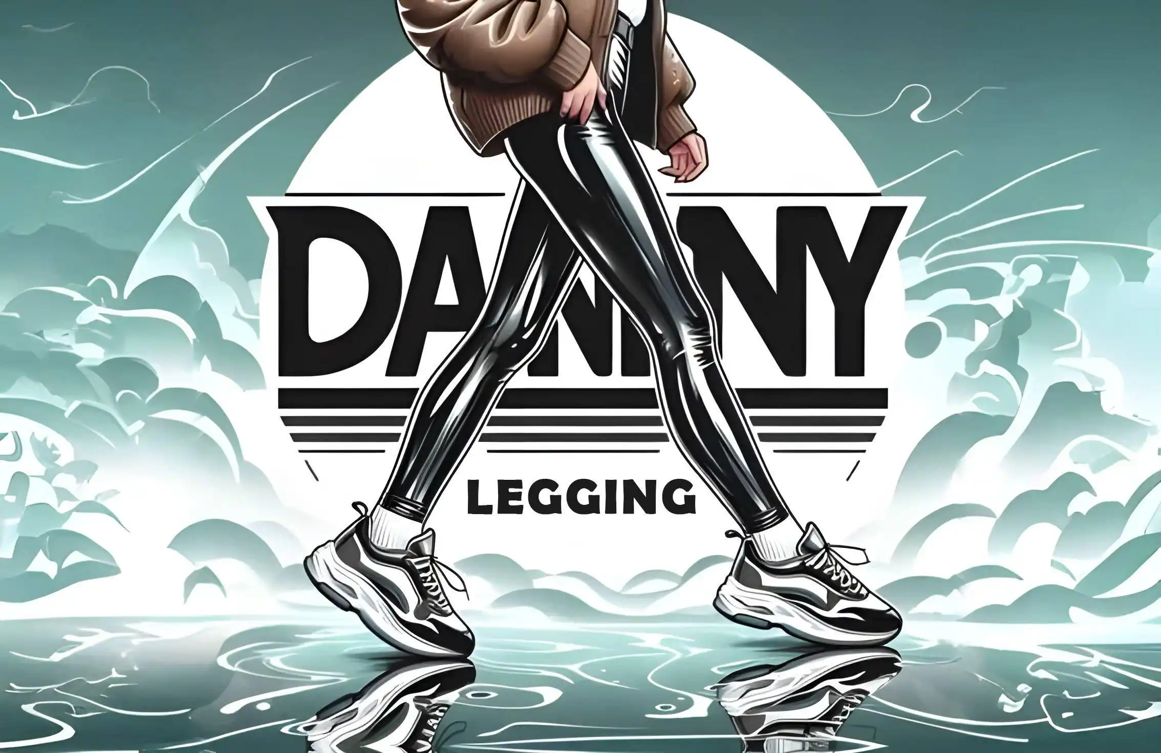 Examples of Various Logo Art for Danny Legging Showing Shiny Leggings