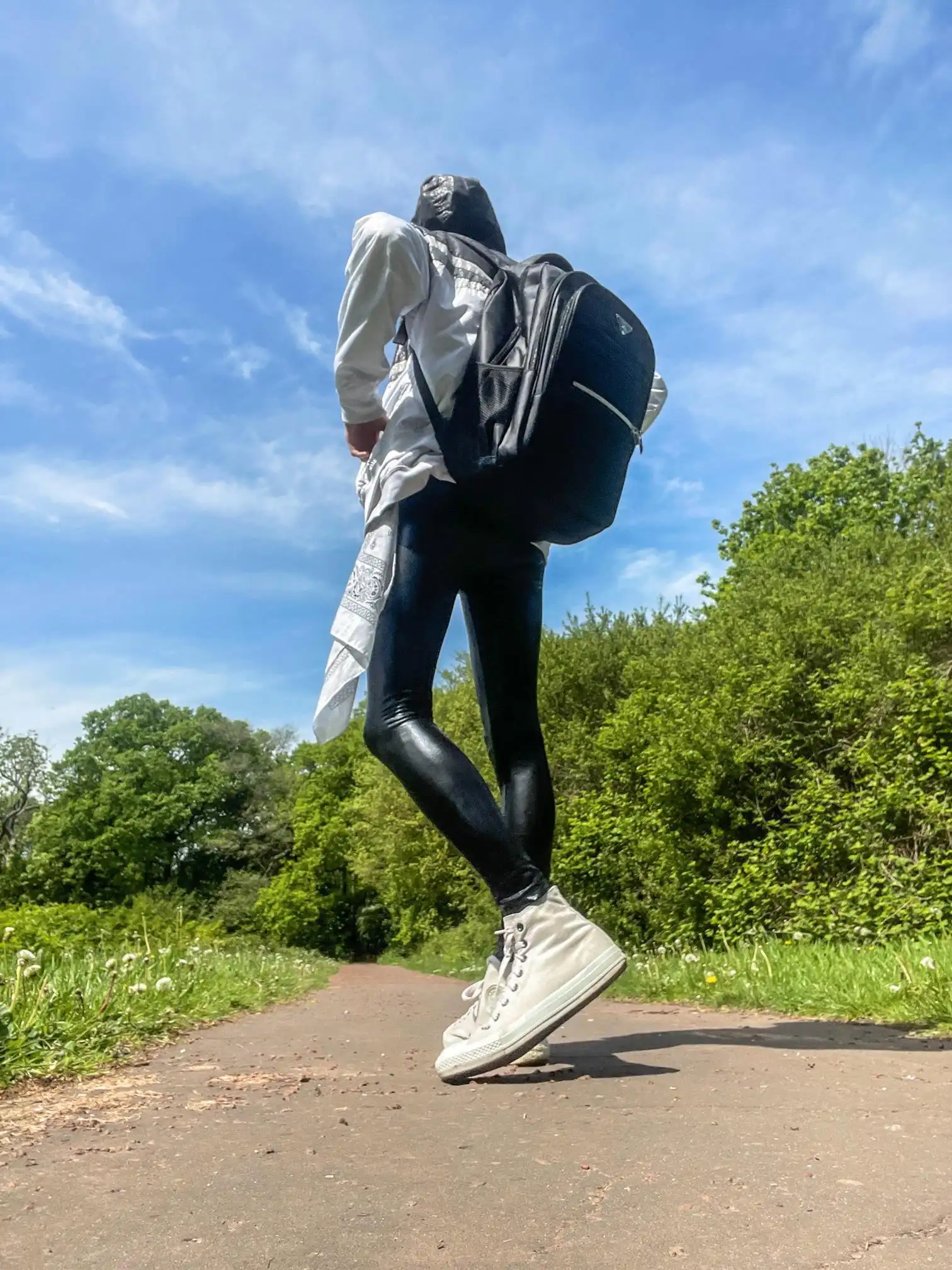 Spring Style Inspiration with Collared Shirts and Wet Look, Leather Leggings