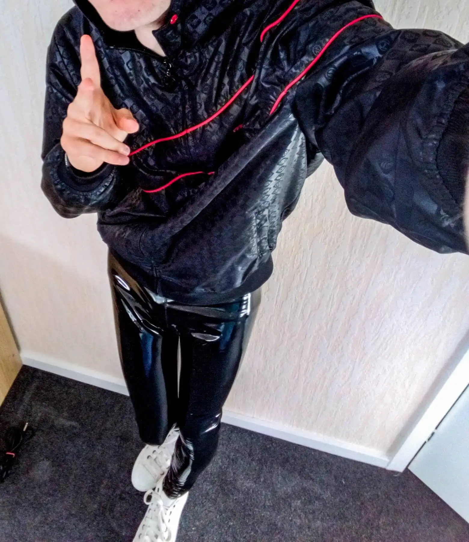 Hip Hop Style Inspiration with Leather Joggers