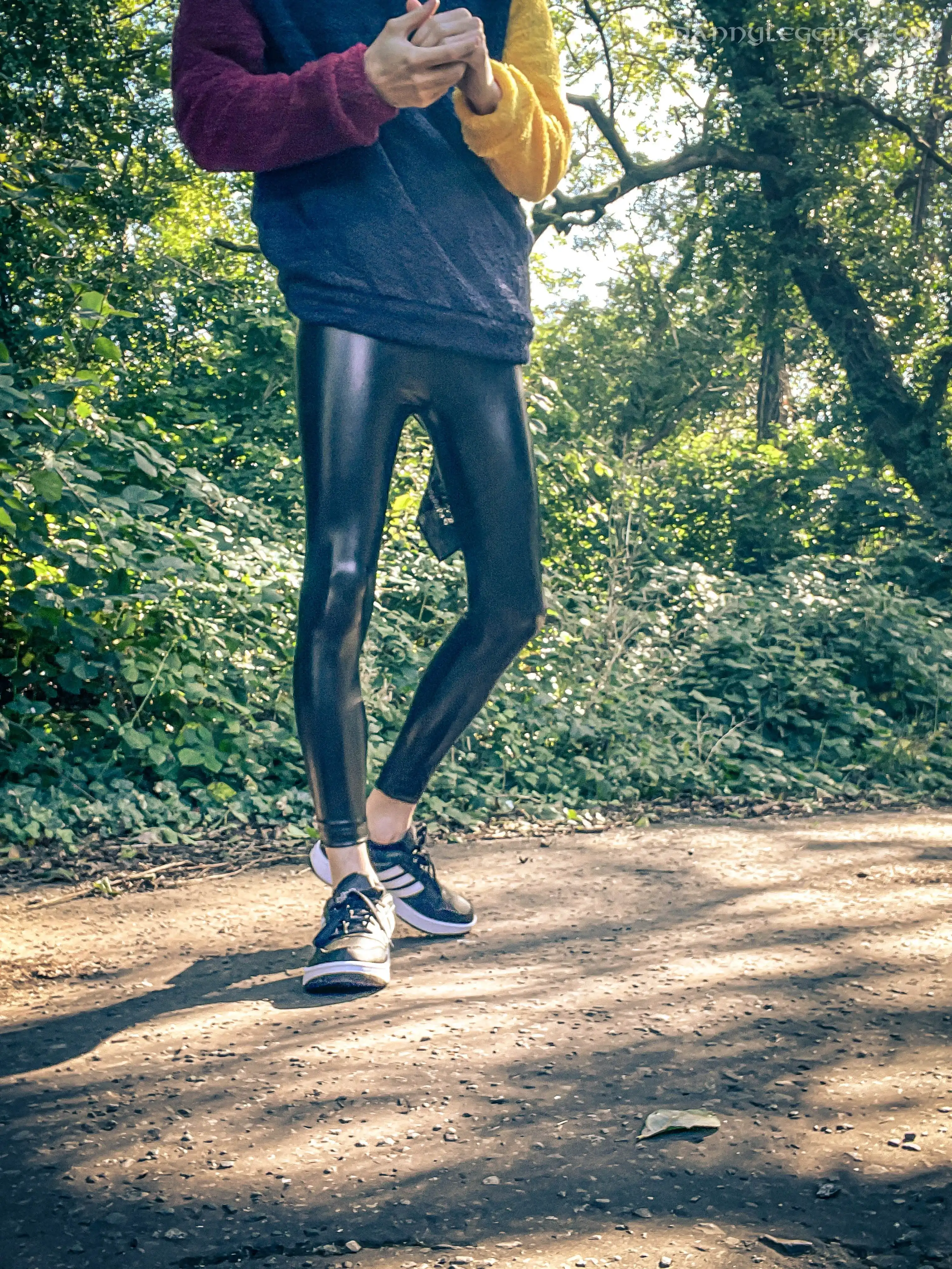 The Warriors T-Shirt with Leather Leggings