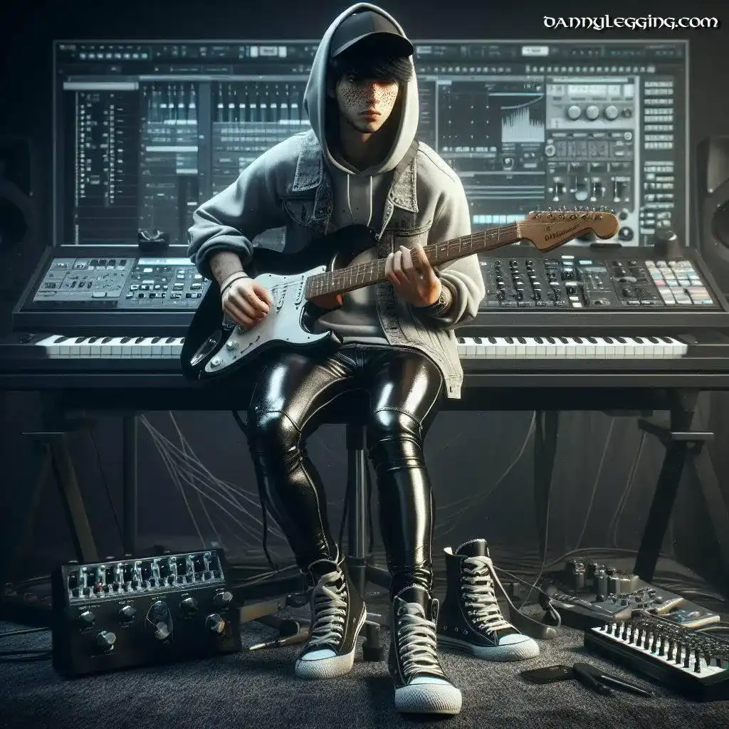 Vector Artwork and Concept Designs with Shiny Leggings - Danny Legging