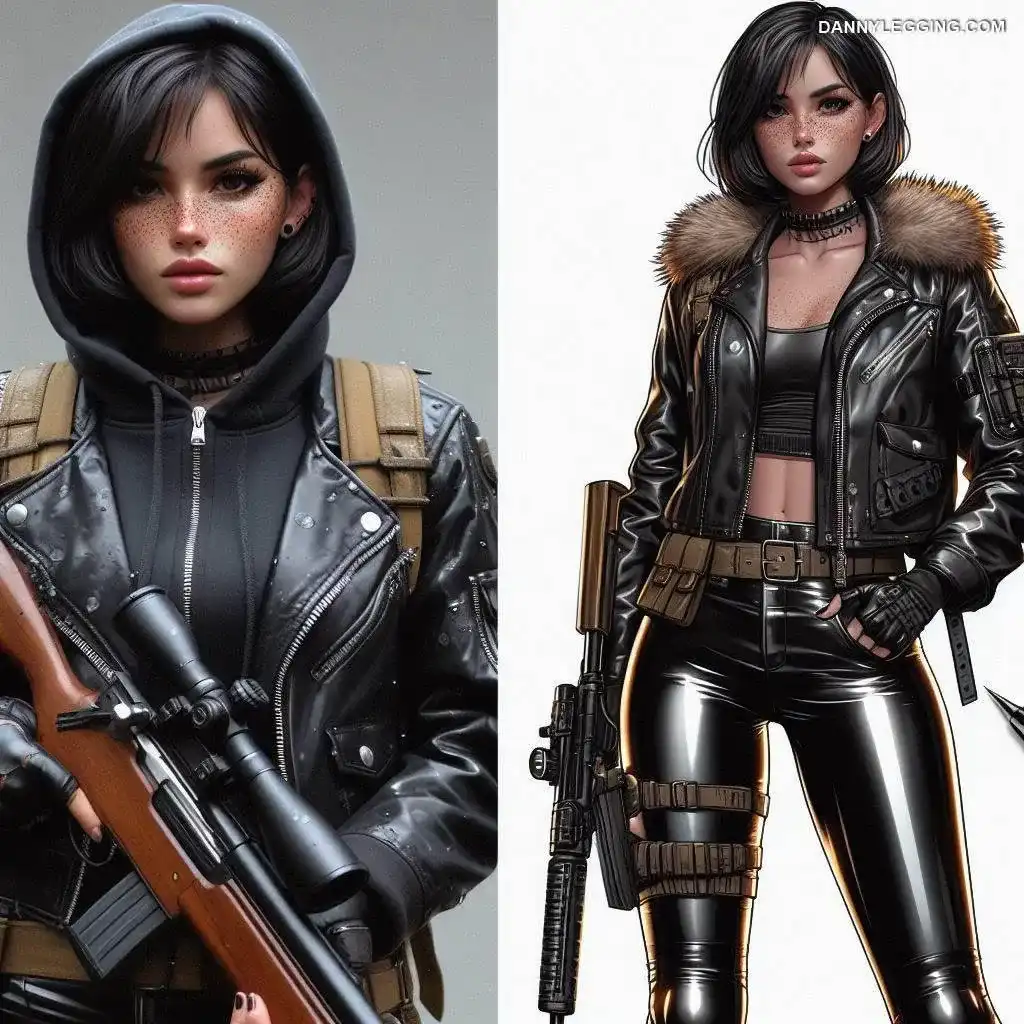 Video Game Character Concept Art - Futuristic, Sci-Fi, Leather Style and Cyber Elements