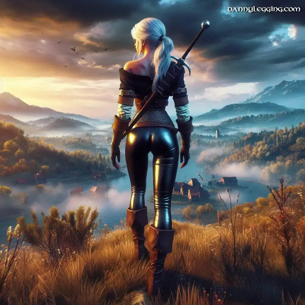 Ciri, Yennefer: Witcher Inspired Art with Landscapes and Leather Leggings